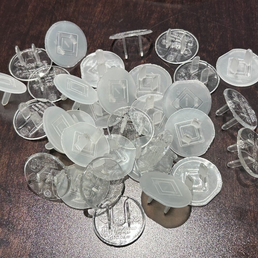 Clear Outlet Covers (40 Pack) Value Pack – Baby Safety Outlet Plug Covers